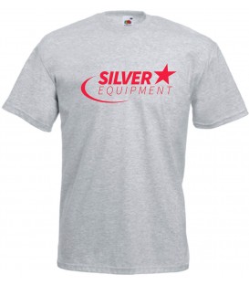 Tee-shirt Silver Coton Gris Rouge