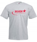 Tee-shirt Silver Coton Gris Rouge