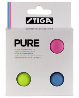 BOITE DE 4 STIGA PURE - BALLES PING PONG