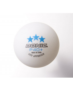 BOITE DE 3 BALLES TENNIS DE TABLE DE COMPETITION DONIC P 40 PLUS