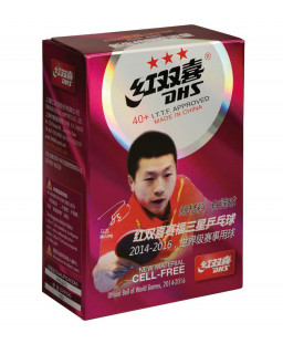 BOITE DE 6 BALLES DE TENNIS DE TABLE DHS 40+