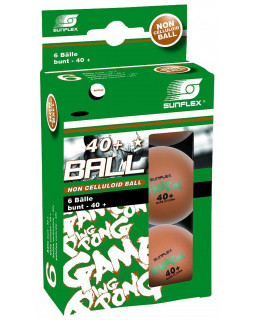 BOITE DE 6 BALLES DE PING PONG  SUNFLEX GAME