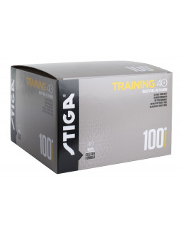 BOITE DE 100 BALLES DE TENNIS DE TABLE STIGA TRAINER ABS