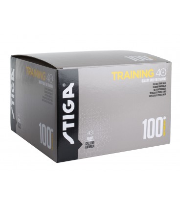 BOITE DE 100 BALLES DE TENNIS DE TABLE STIGA TRAINER ABS