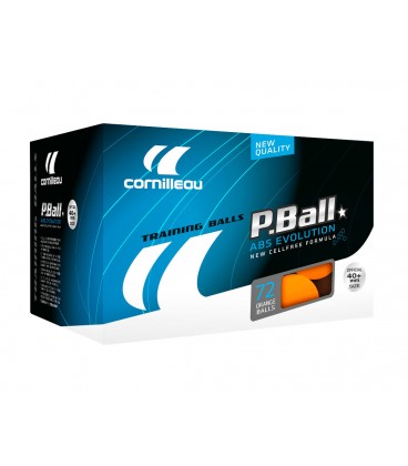 BOITE DE 72 BALLES DE TENNIS DE TABLE CORNILLEAU ABS EVOLUTION 1 ETOILE ORANGE