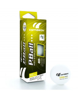 BOITE DE 3 BALLES DE TENNIS DE TABLE CORNILLEAU COMPETITION ABS EVOLUTION