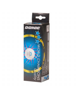 BOITE DE 3 BALLES TENNIS DE TABLE DE COMPETITION DONIC P 40 PLUS