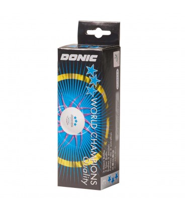 BOITE DE 3 BALLES TENNIS DE TABLE DE COMPETITION DONIC P 40 PLUS