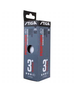 BOITE DE 3 BALLES TENNIS DE TABLE DE COMPETITION STIGA PERFORM 40+