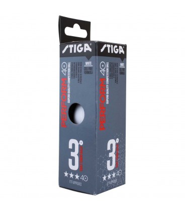 BOITE DE 3 BALLES TENNIS DE TABLE DE COMPETITION STIGA PERFORM 40+