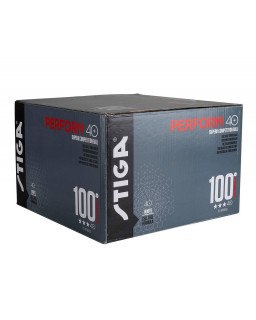 BOITE DE 100 BALLES TENNIS DE TABLE DE COMPETITION STIGA PERFORM 40+