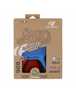 SET DE 4 RAQUETTES DE PING PONG D'EXTERIEUR CORNILLEAU SOFTBAT QUATTRO