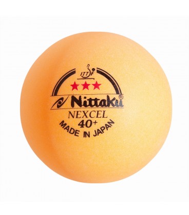 3 BALLES DE TENNIS DE TABLE NITTAKU 40+  NEXCEL ORANGE