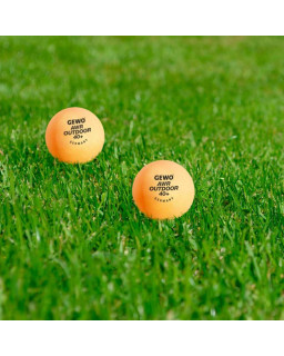 6 BALLES DE PING PONG  EXTERIEUR GEWO ORANGE