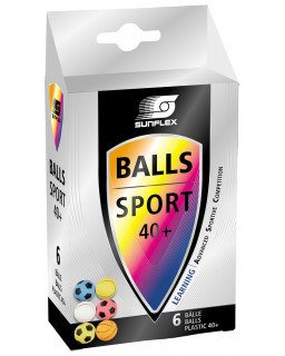 6 BALLES DE PING PONG MULTISPORTS SUNFLEX