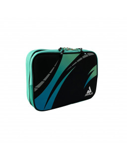 HOUSSE DOUBLE DE RAQUETTE DE TENNIS DE TABLE JOOLA SAFE  VISION NOIRE