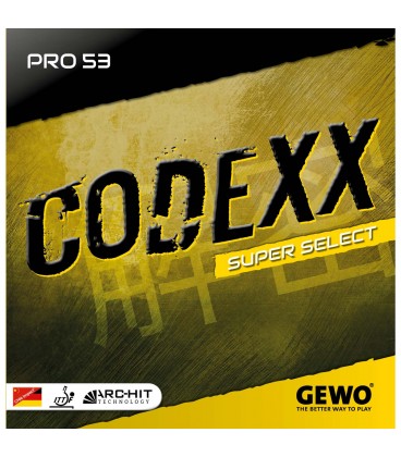 REVETEMENT DE TENNIS DE TABLE GEWO CODEXX PRO 53 SUPER SELECT