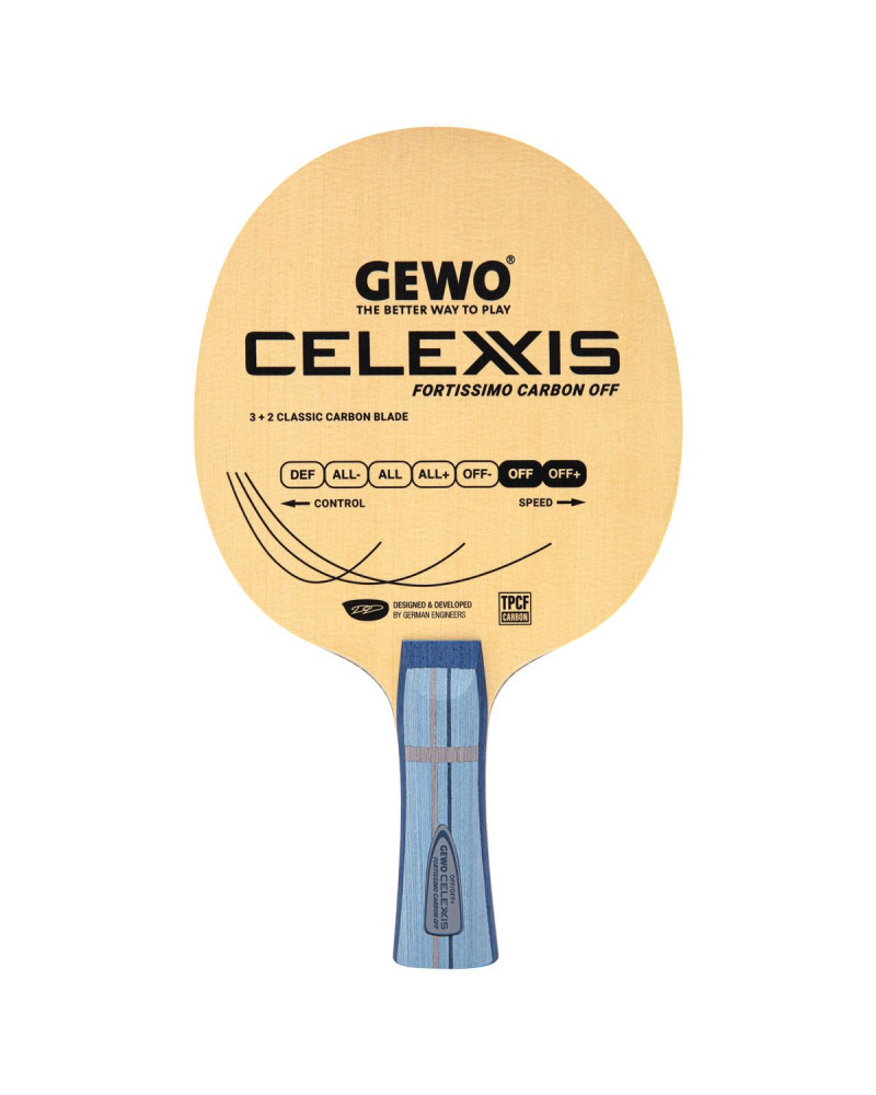 BOIS DE TENNIS DE TABLE GEWO CELEXXIS FORTISSIMO CARBON OFF