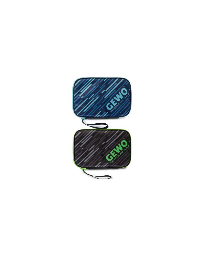 HOUSSE DOUBLE DE RAQUETTE DE TENNIS DE TABLE GEWO STRIPES