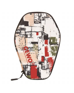 HOUSSE  RONDE DE RAQUETTE DE TENNIS DE TABLE GEWO GRAFFITI ROUGE