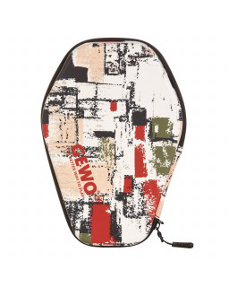 HOUSSE  RONDE DE RAQUETTE DE TENNIS DE TABLE GEWO GRAFFITI ROUGE