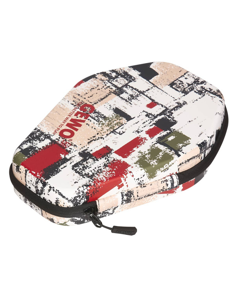 HOUSSE  RONDE DE RAQUETTE DE TENNIS DE TABLE GEWO GRAFFITI ROUGE