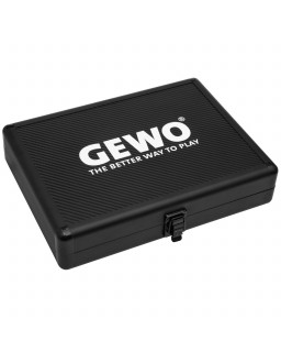 COFFRET ALU POUR 2 RAQUETTES DE TENNIS DE TABLE GEWO NOIR